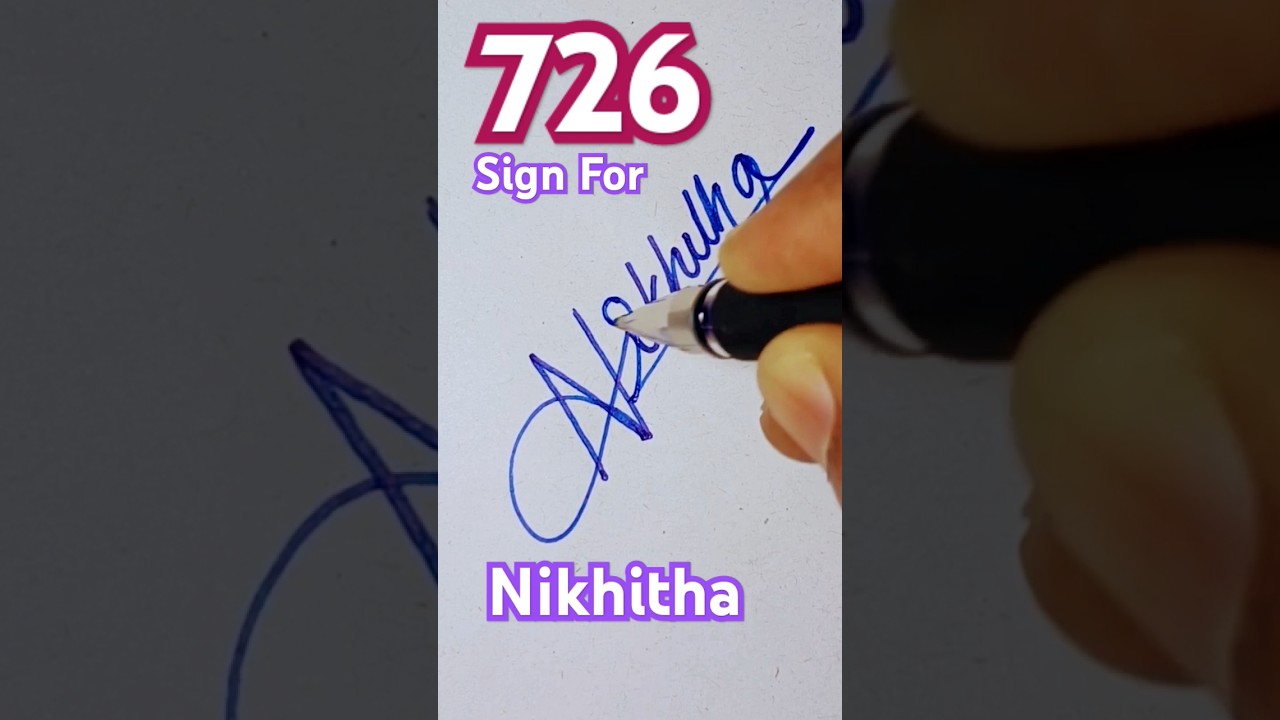 Master the Perfect 'N' Signature for 'Nikhitha' ✒️✨