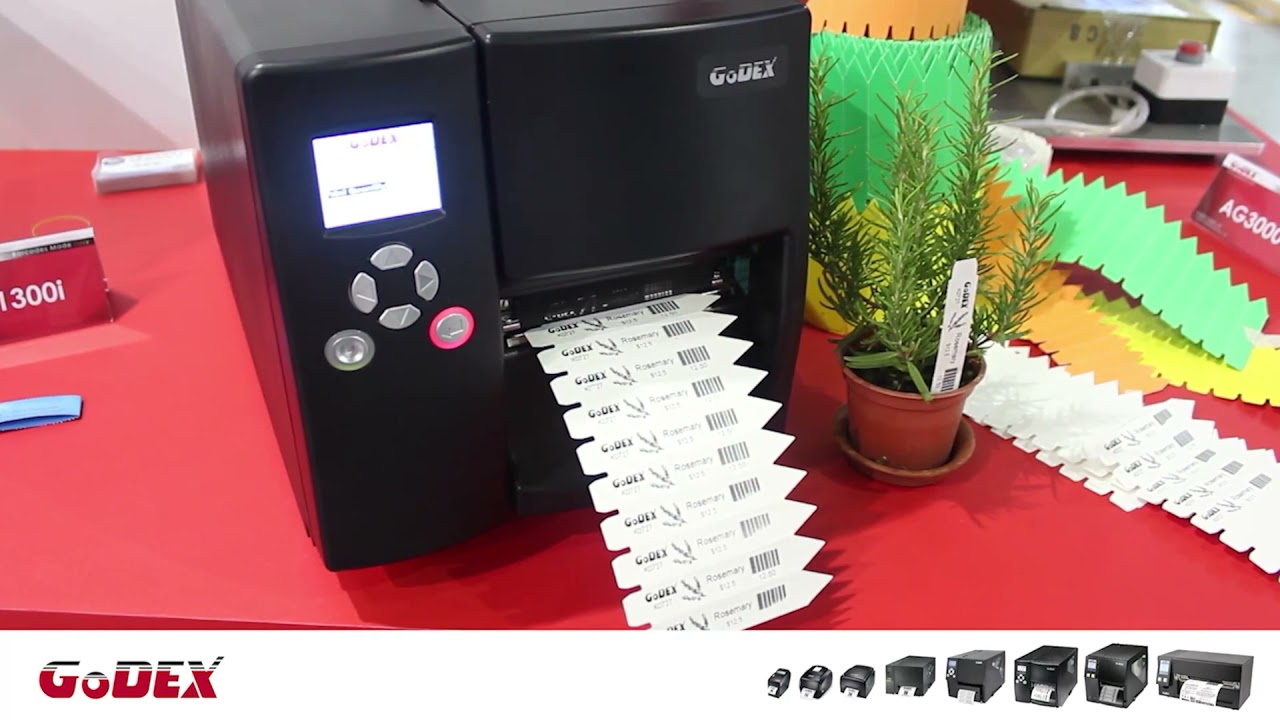 Godex EZ2250i | Impresora de etiquetas para plantas y flores - YouTube