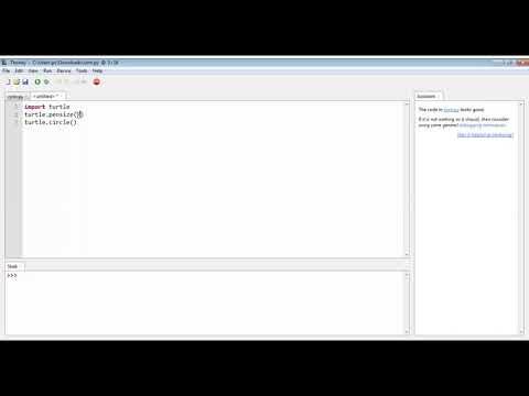 HOW TO MAKE A CIRCLE ON THONNY SOFTWARE (PYTHON LANGUAGE) - YouTube
