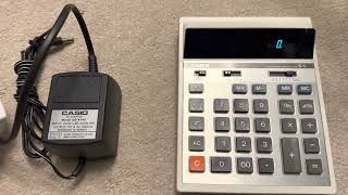 1980s Casio S-1 calculator that uses VFD (Vacuum Fluorescent Display)