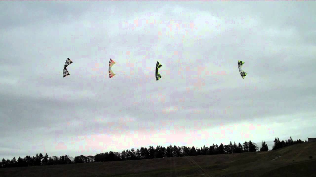 Team Flying Revolution kites at Kite Henge, Chambers Bay Wa..Rev