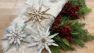 DIY $2 Clothes Pin Snowflake Ornaments Using Dollar Tree Items (70)