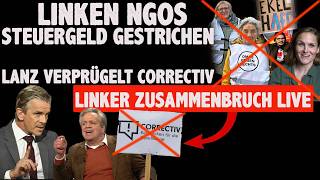 Linken NGOs werden gestrichen KEIN Geld mehr vom Staat Lanz verprügelt Correctiv Journalisten!