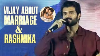 Vijay Deverakonda Talks About Rashmika and Marriage | #familystar | Manastars