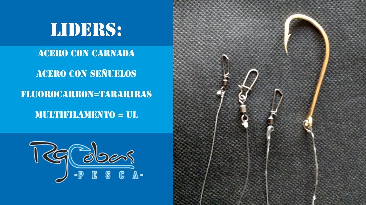 Como hacer lider de acero, fluorocarbon o multifilamento