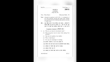 Auditing 2021 B.com 5th semester question paper Kurukshetra University