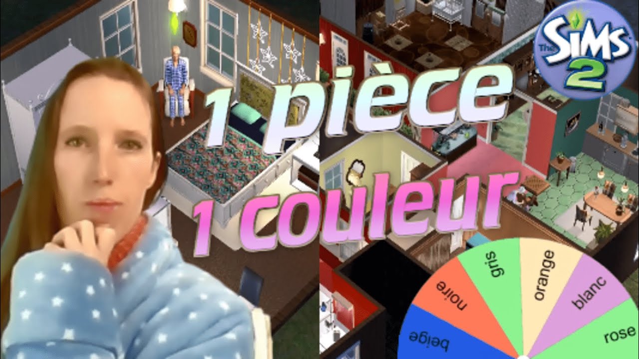 Sims 2 Challenge 1 pièce = 1 couleur🎨 YouTube