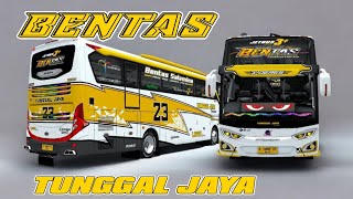 Mod terbaru jetbus 3 shd gen2 livery tunggal jaya bentas lbwk bussid