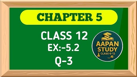 Class 12 Ex 5.2 Q3 Math | Differentiability| Q3 Ex 5.2 Class 12 Math | Ex 5.2 Q3 Class12 Math