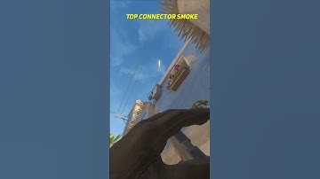 Top Connector Smoke From Mid On Mirage CS2 #shorts
