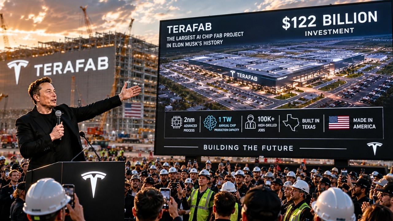 Elon Musk's Terafab REVEALED: A $122B Fab Takes Shape in Texas!