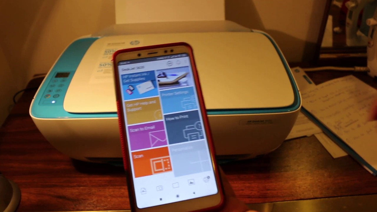 How To Print & Scan To HP Deskjet 3632 Printer From Your Android Phone,  review.