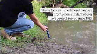 condamine methane bubbles   the guardian Original