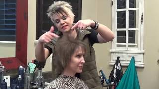 How to Get a Spiky Haircut For Medium Hair Over 50 | Curly Hair Styling