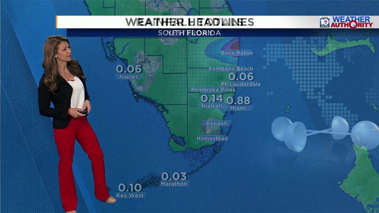 Видеопрогноз погоды Local 10 на 28 октября 2025 г., утренний выпуск