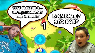 Я НА ПОЛНОМ СЕРЬЁЗЕ ОТГАДАЛ ЧИСЛО НА КУБИКЕ! (Играем в Stickman party с двоюродным братом)