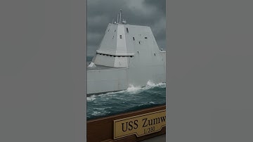 I used AI to generate a 1/350 scale diorama of the ZUMWALT , and then animated it with AI.