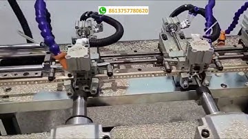 Brass Busbar Terminals Automatic Drilling, Tapping, chamfering and Cutting machine