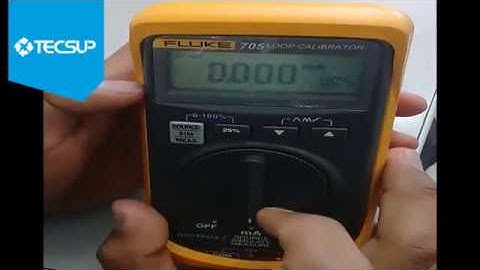 Fluke 705 source and meassure