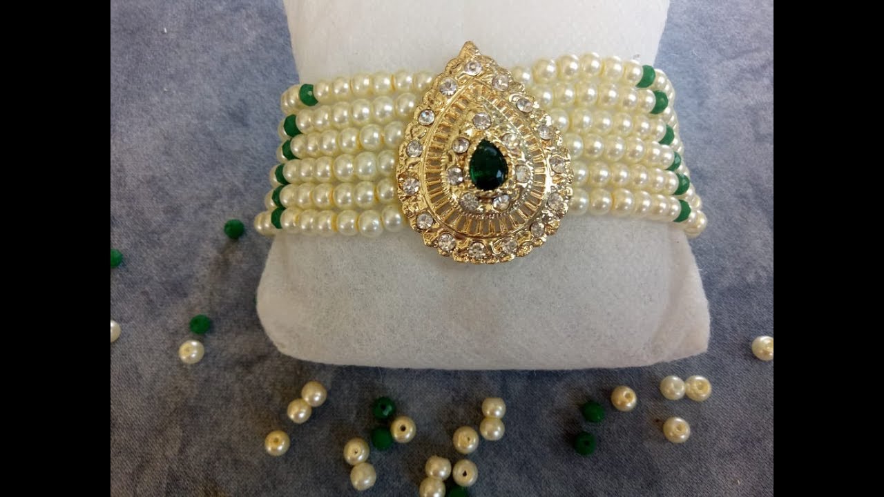 تعليم الاكسسورات souna bijoux. عمل براسلي اللوزة بالجوهر والكريسطال