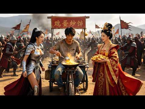 擺攤窮小夥為躲避城管竟意外穿越古代戰場上，豈料美女武神吃口蛋炒飯功力暴漲999級，性感女帝黃金萬兩跪求再炒一碗，廢材小伙從此稱霸異界走上人生巔峰！ #逆襲 #窮小伙子 #女總裁 #男頻 poster