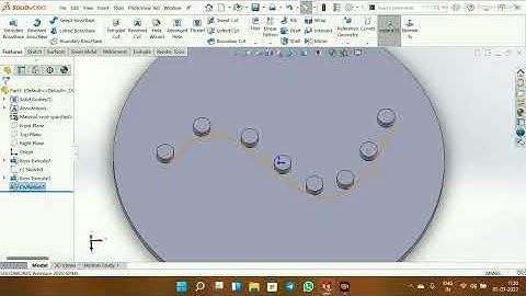 3D Patterns In Solidwork | Pattern | Curve Driven | Sketch Driven | Table Driven | Fill | Variable