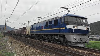 JR貨物　まだまだピカピカな新桃！　1086レ　EF210‐310号機 【山陽本線・瀬戸～万富間】