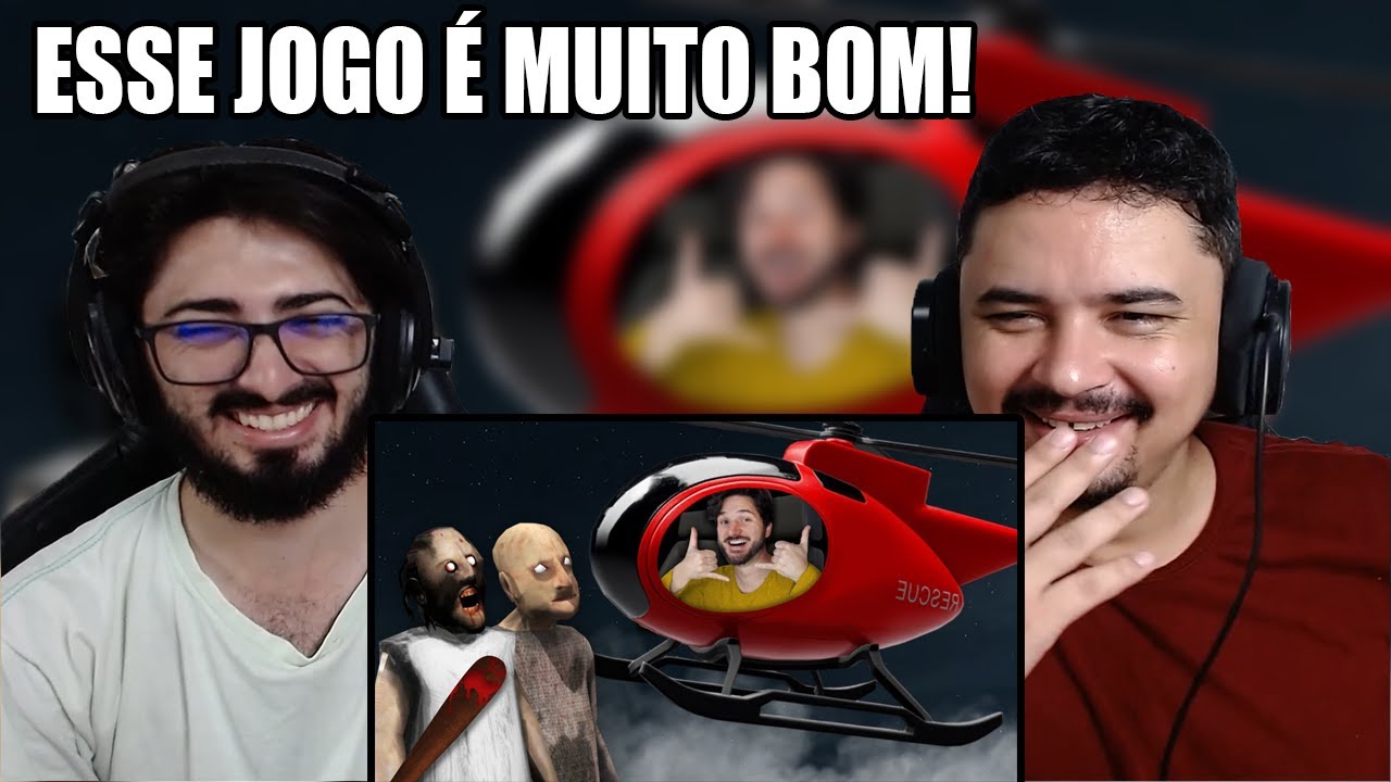 REACT EU FUGI DE HELICÓPTERO DA CASA DA GRANNY 2! | Jazzghost