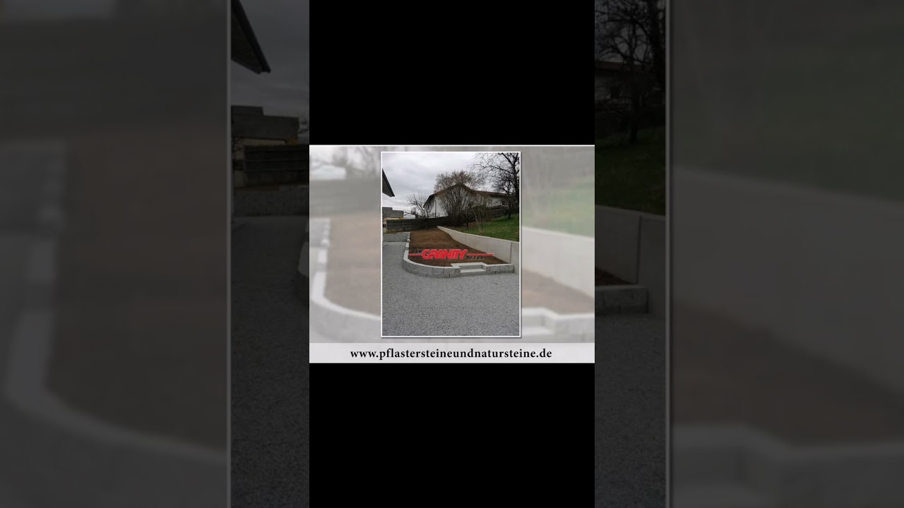 GRAUE GRANIT-MAUERSTEINE… STÜTZMAUER / STÜTZWAND AUS GRANIT... 