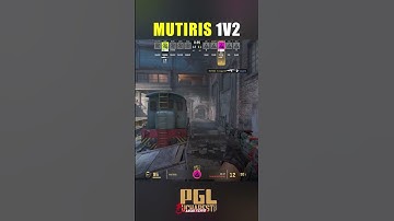 MUTiRiS Huge 1v2 Clutch for OVERTIME!🔥💪#cs2 #gamingshorts