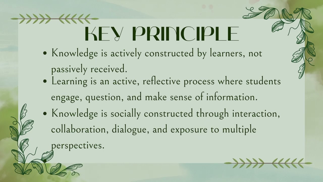 TEACHING PROFESSION: TEACHING PHILOSOPHY; CONSTRUCTIVISM By Trishia Nicole P. Angtud of BSE 1B