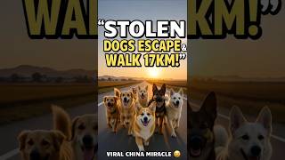 7 Stolen Dogs Escape Meat Truck & Walk 17KM Home in China! 🐶❤️