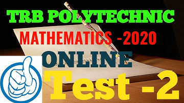 TRB POLYTECHNIC MATHEMATICS-2020/Online Test -2