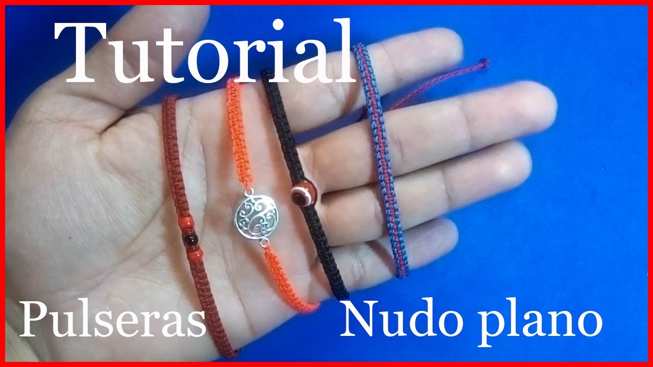 hacer tobilleras con encerado fácil y (NUDO ESPIRAL) - YouTube