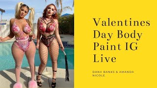 Valentines Day Body Paint Ig Live Banks & Nicole I Instatrendzz