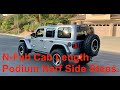 Jeep JLU Rubicon N-Fab Cab Length Podium Nerf Side Step Bars Install.