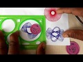 Design of hand circles making on paper  spirograph  design spirograph tool