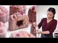 Pink Snow Skin Mooncakes (Raspberry & Rose Taro) | 玫瑰覆盆子冰皮月饼