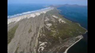 The slide show shows aerial pictures taken during a flight above bahia
san quintin, baja, mexico.