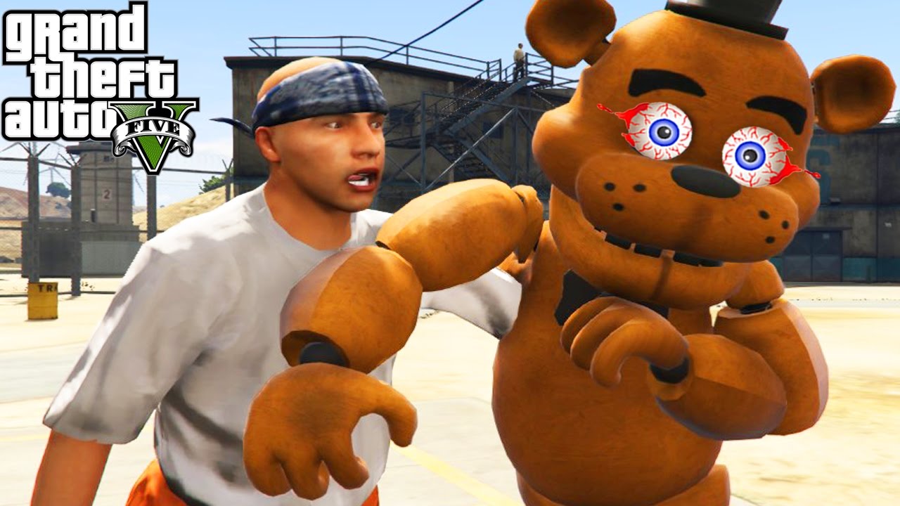 FIVE NIGHTS AT FREDDY'S!! (GTA 5 Mods FNAF Gameplay) 