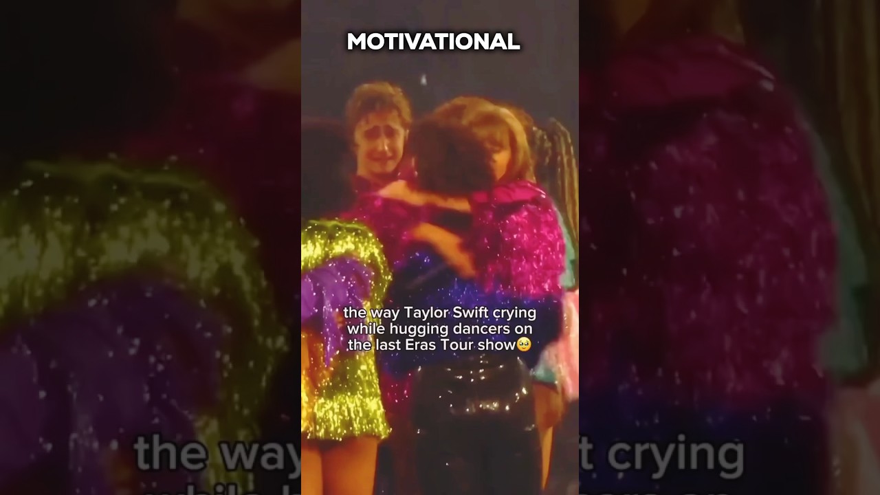 Taylor Swift crying with hugging moments. 