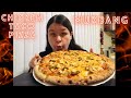 MUKBANG*CHICKEN TACO PIZZA*TACO TUESDAY #joinme , #eatingshow ,#pizza