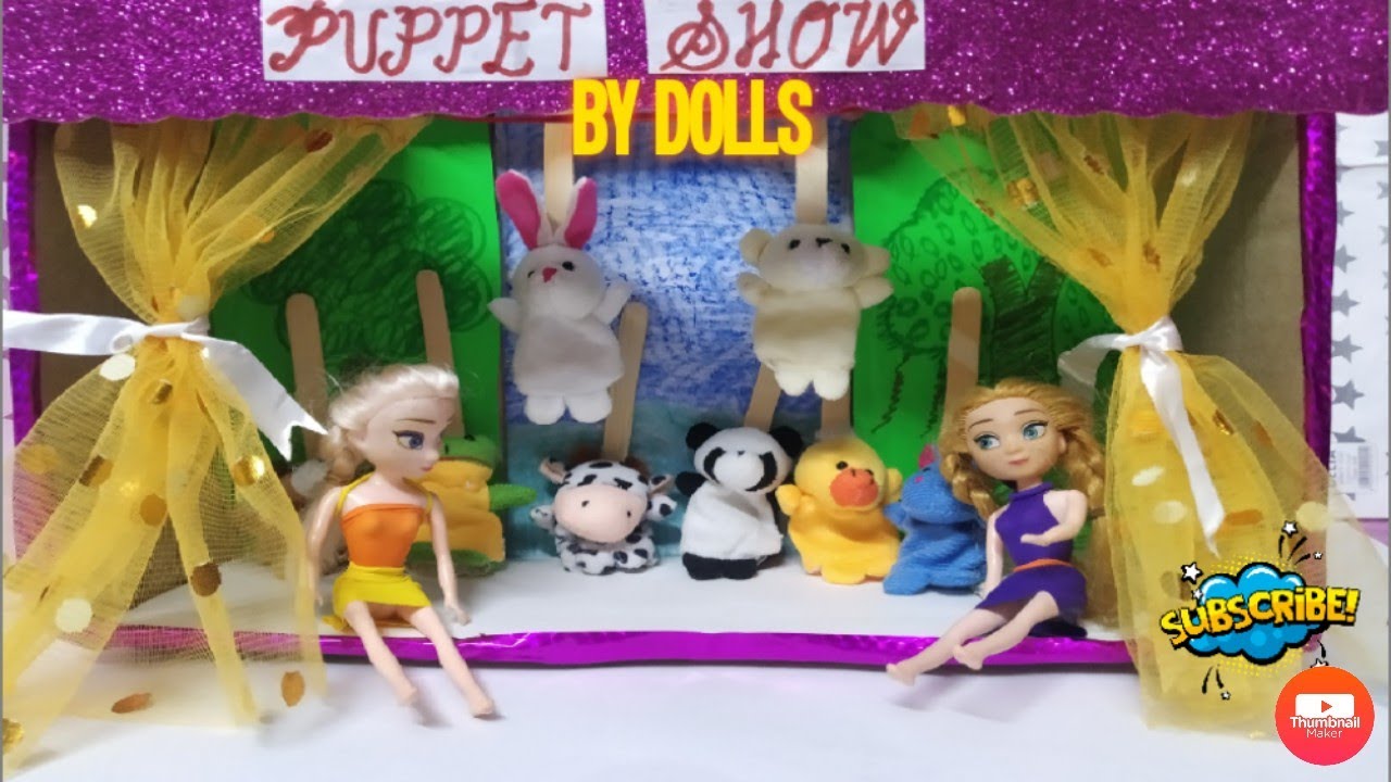 First Ever Puppet Show By DollsToddlers Play With Puppets Kids