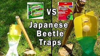 Testing two Japanese Beetle Traps