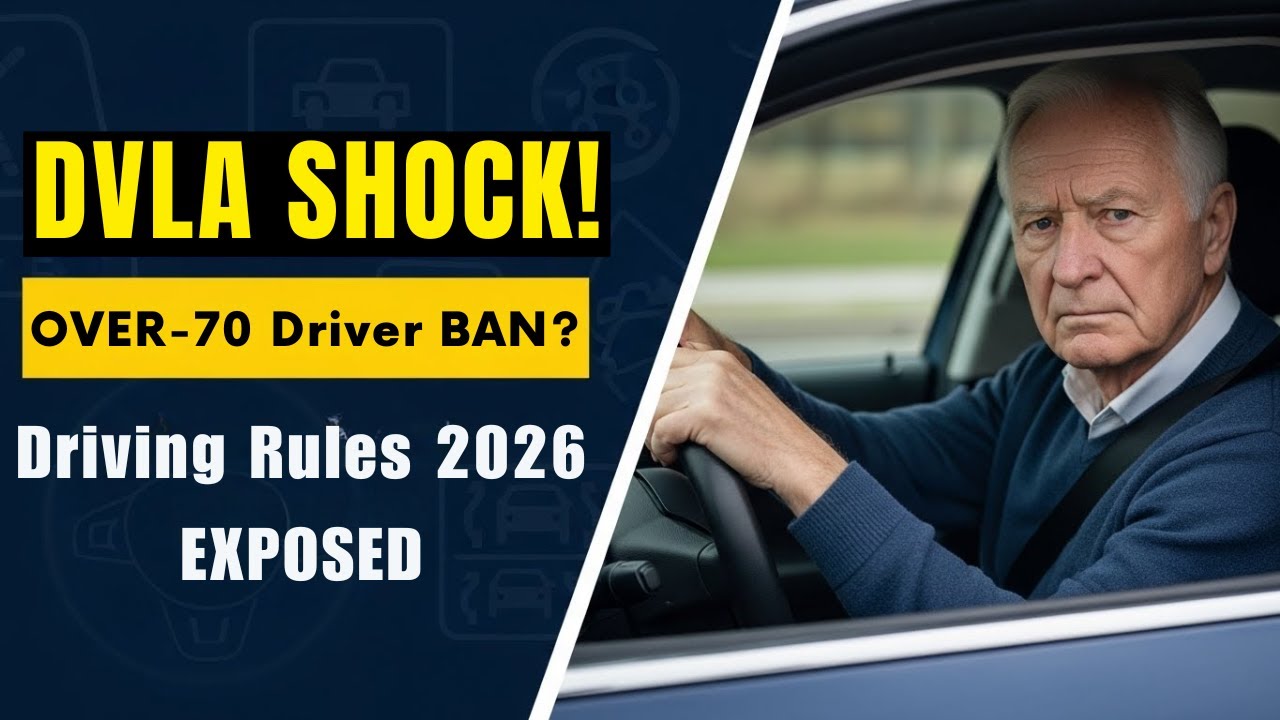 ШОКИРУЮЩЕЕ обновление от DVLA: раскрыты запрет на вождение для лиц старше 70 лет и правила 2026 г...