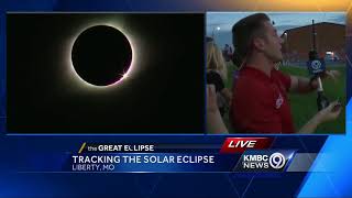 Watch the moment of totality in Liberty, Mo.