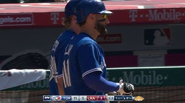 TOR@LAA: Pillar singles, extends lead to six runs