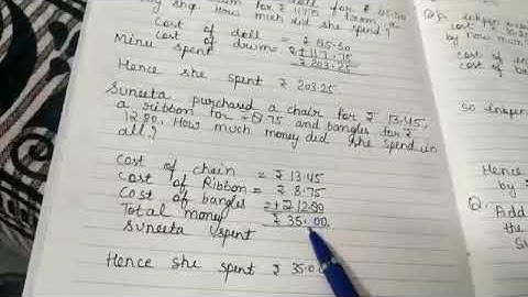 CLASS - III, MATHS CH-9 (Ex - 37) " MONEY " BY PREETI RANI