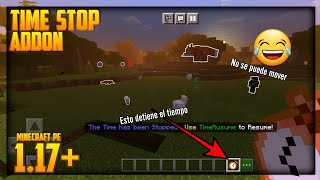 WITH THIS ADDON YOU CAN STOP TIME ⏱️ | TIME STOP ADDON | MINECRAFT PE 1.16.221 - 1.17.11 screenshot 2