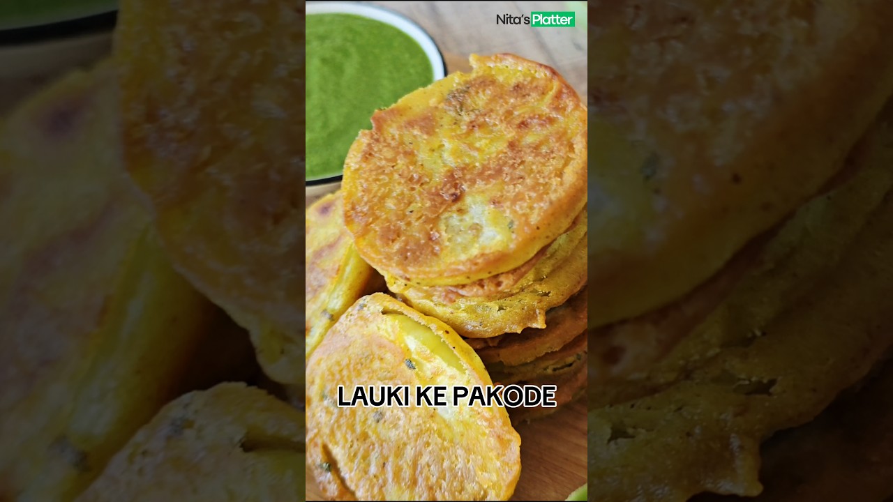 Crispy LAUKI KE PAKODE in 5 Minutes 🥒 